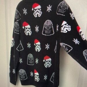 Black Star Wars Holiday Sweater